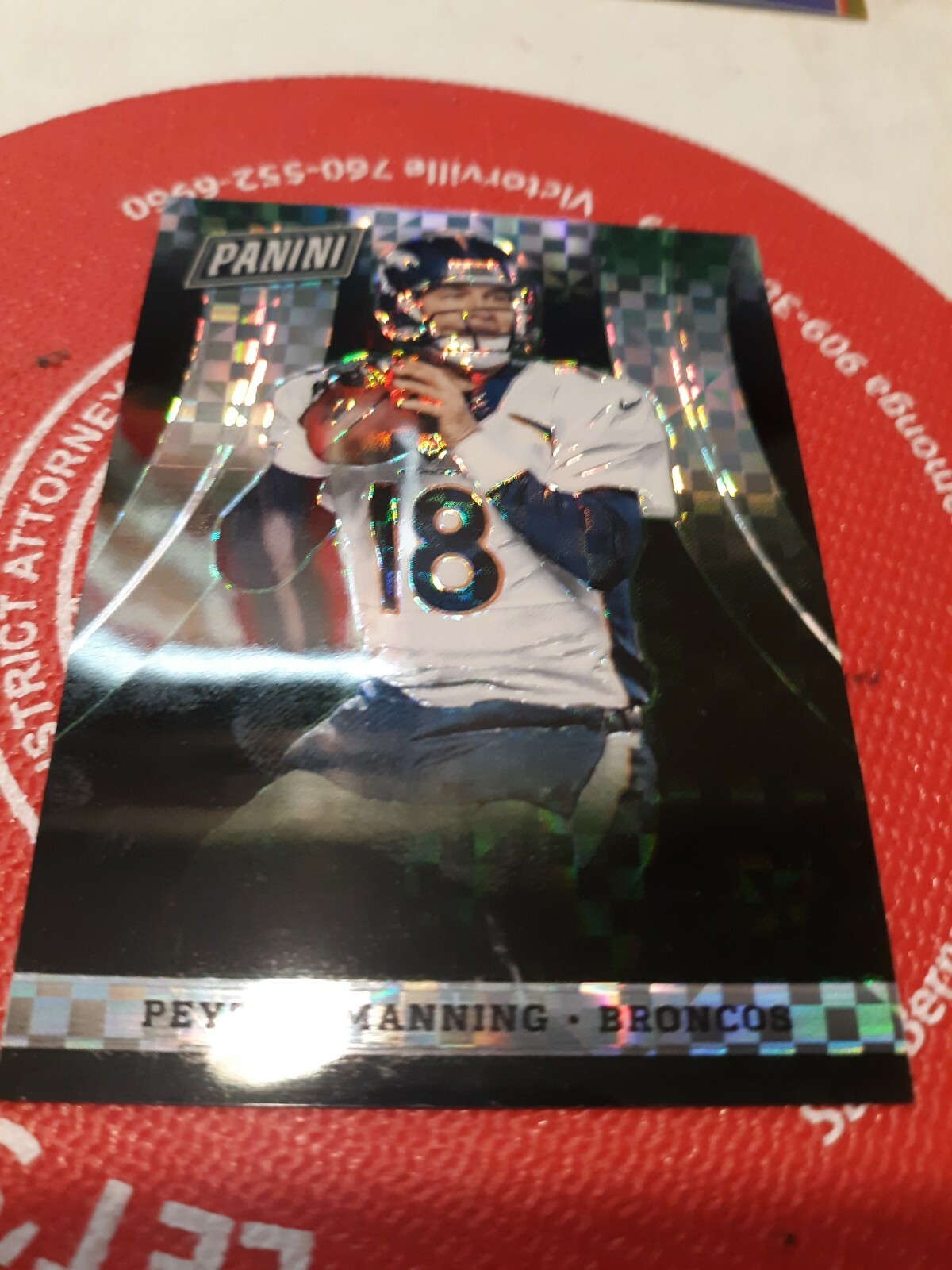 2014 peyton manning the national green prizm 1/5