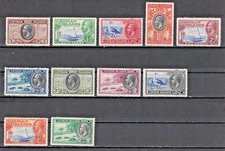 CAYMAN ISLANDS:1935-36 SC#85-95 MVLH AP2022