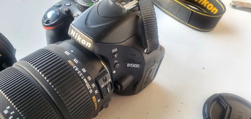 Nikon D5100 16.2MP Digital SLR Camera with SIGMA 18-200mm and 18-55mm Lens #C90 - Picture 10 of 11