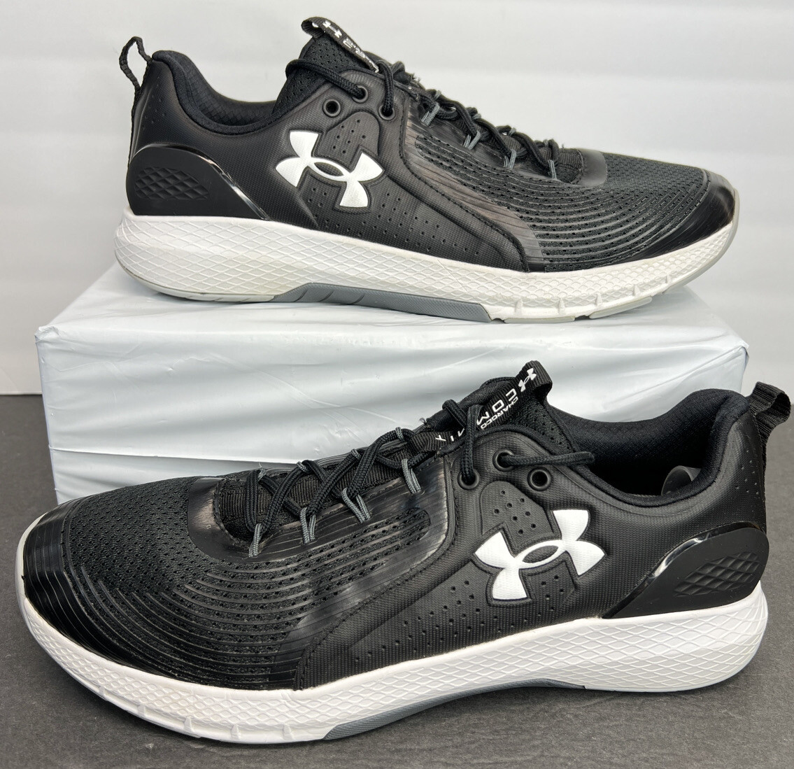 Under Amour Mens Charged Commit TR 3 Black Blue Size 14  display picture 1