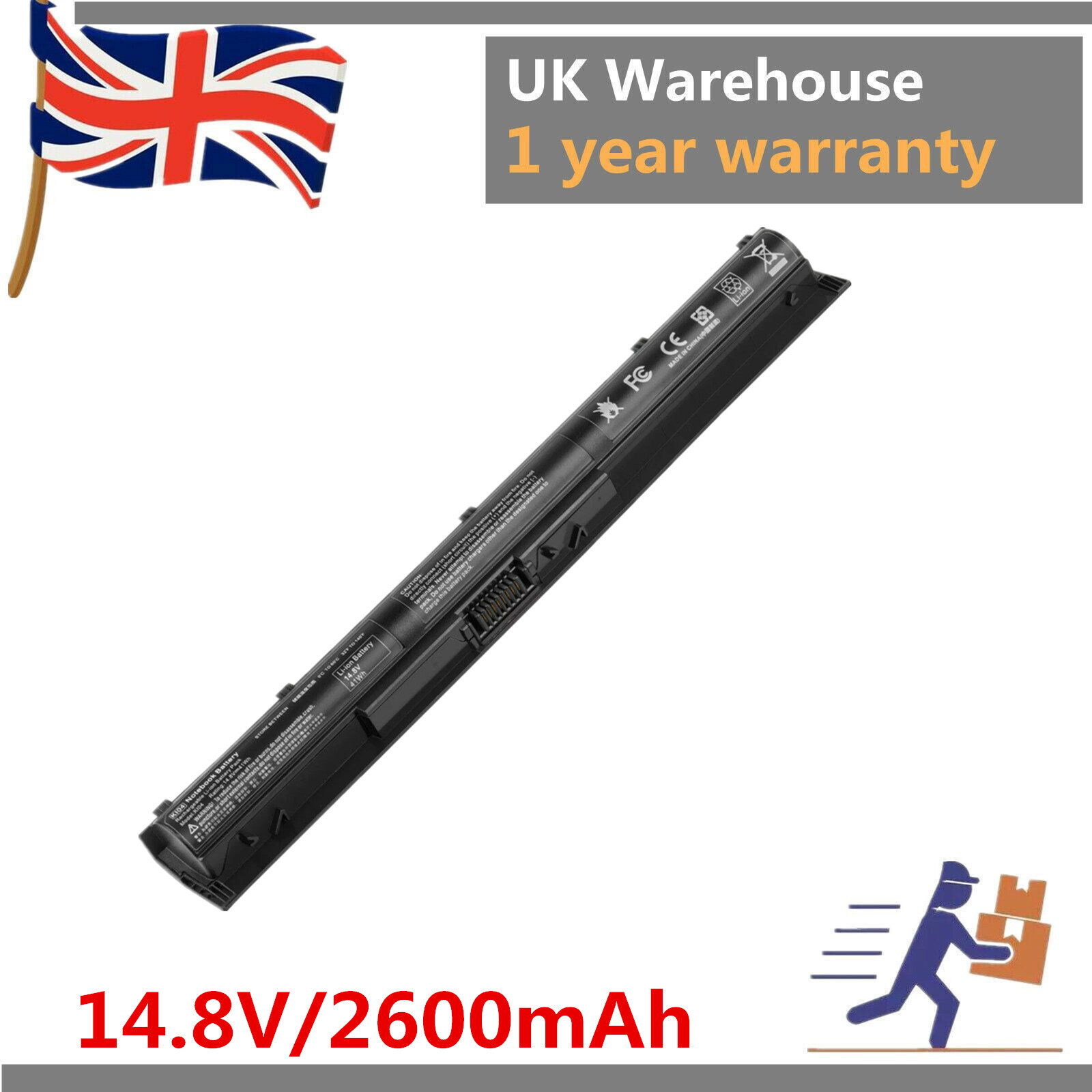 K104 KI04 Battery For HP KI04 Laptop Battery for 800049-001 800050-001 HSTNN-DB6