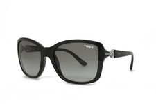 Made in ITALY VOGUE Sunglasses 57-18-135 2N BLACK Oversize Butterfly 2832SB W44
