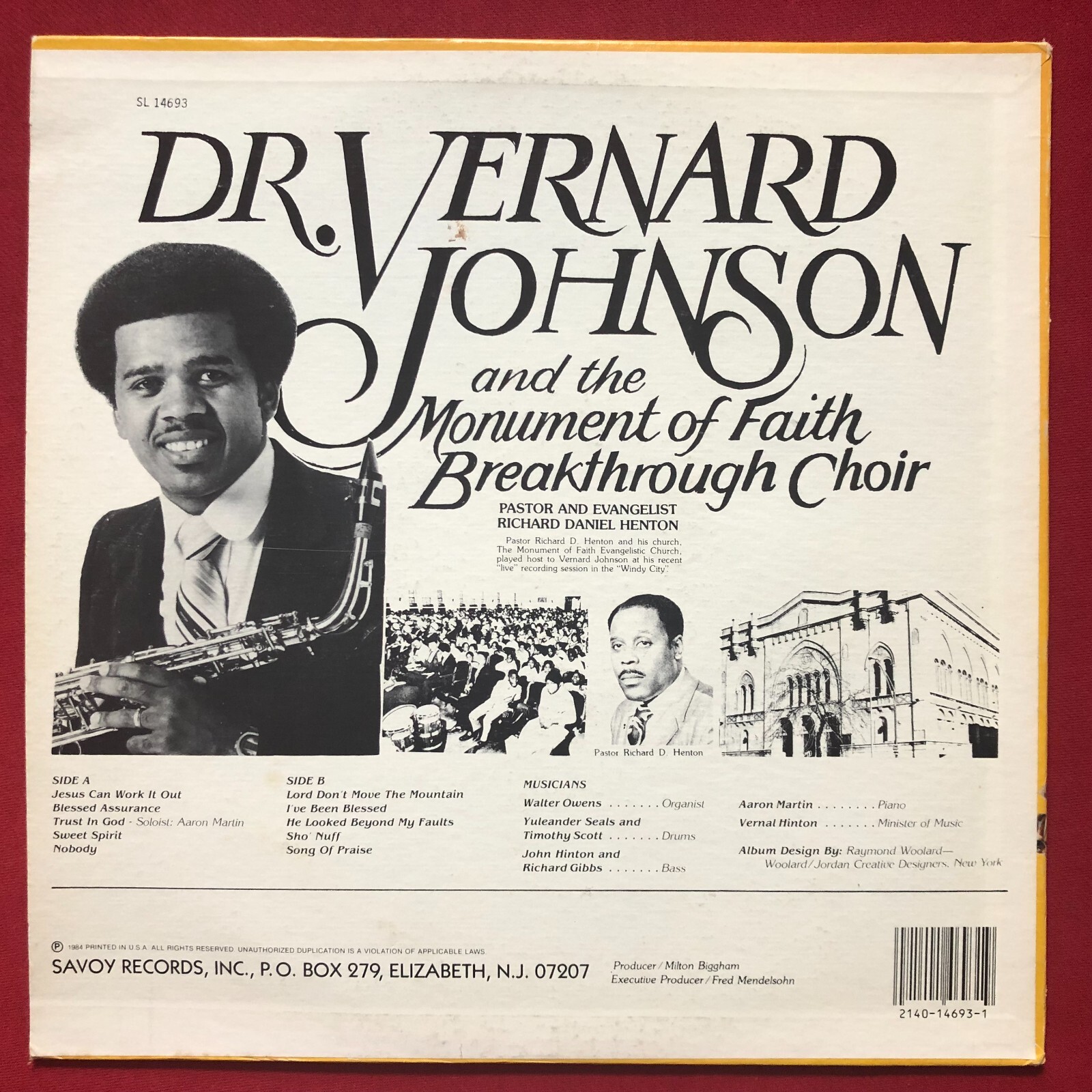 VERNARD JOHNSONJESUS CAN WORK IT OUT LP (1983) RARE NJ BLACK GOSPEL SOUL SAX eBay