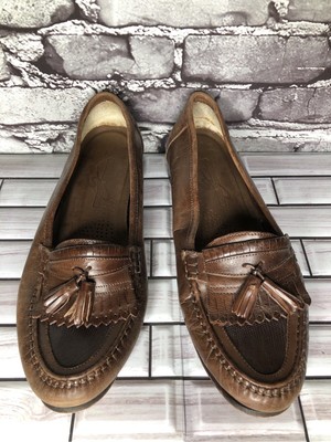 Giorgio Brutini Brown Leather Kiltie Tassel Loafers Dress  display picture 1