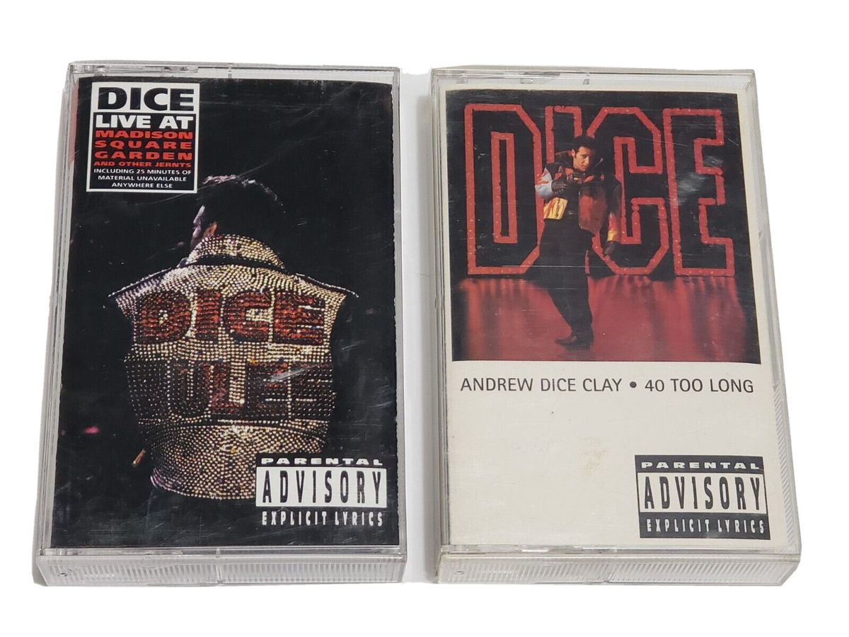 Vtg 90s Andrew Dice Clay Comedy Cassette Tape Lot 40 Too Long