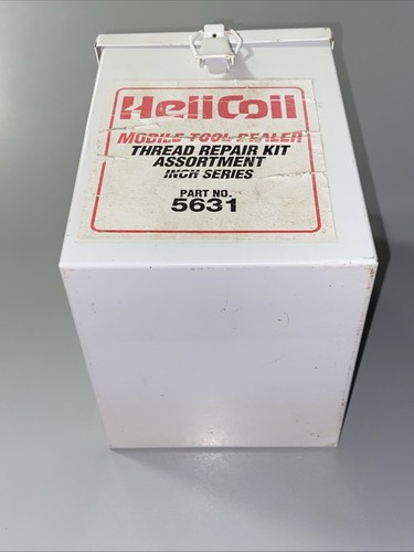 Helicoil Mobile Tool Dealer Thread Repair Kit Coarse Inch Series #5631 Metal Box - Picture 5 of 13