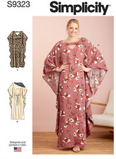 Simplicity 9323 Misses Caftan Sz 6-24 2 Styles  Sewing Pattern New 