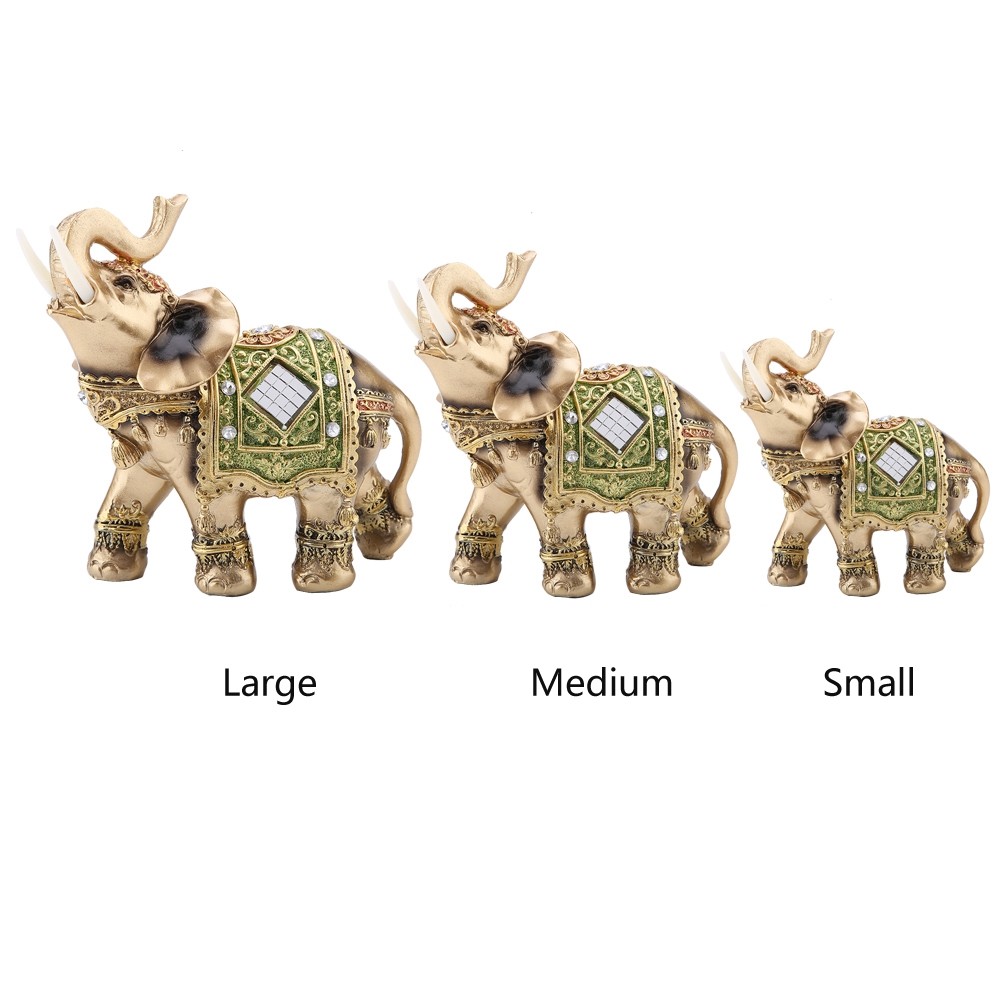 Elephant Statue Figurine Ornament Sculpture Artwork Home Yard Decor Gift eBay