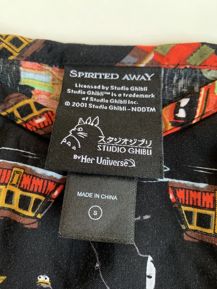 Mameluco Spirited Away para mujer pequeño anime cosplay estudio Ghibli Japón pantalones cortos Foto 4 de 4