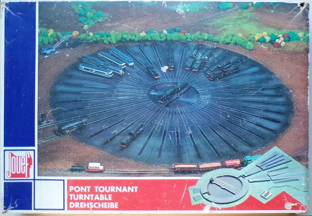Trains miniatures HO rotonde pont tournant Jouef - Modélisme