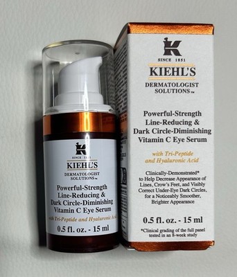 Kiehl s Powerful-Strength Dark Circle-Reducing Vitamin C Eye Serum .5 oz 15 ml
