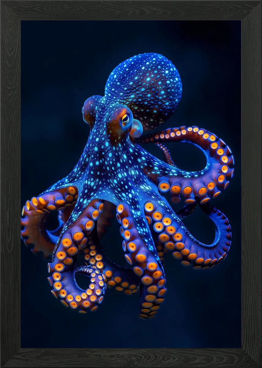 Neon Octopus Suckers Framed Wall Art Poster Canvas Print Picture
Opens in a new window or tab