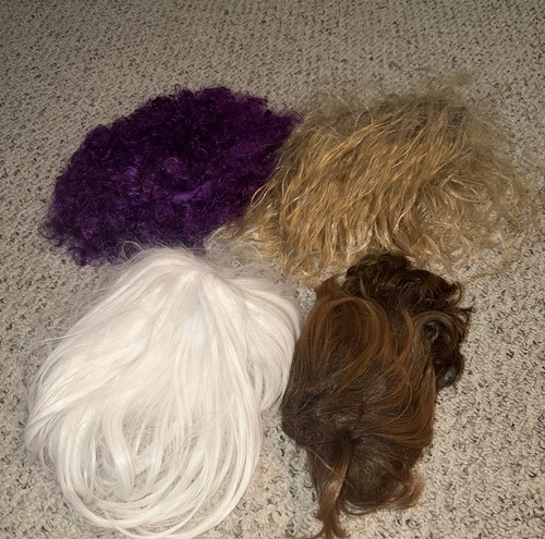 Lot OF 4 Wigs Halloween Party
