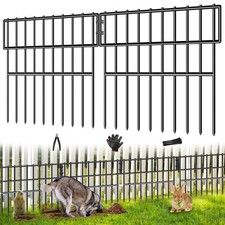 39.5ft L X 13in H Animal Barrier Fence, 28 Panels No Dig Fence for Dogs, 1....