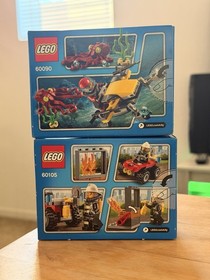 LEGO City: Deep Sea Scuba Scooter (60090) LEGO City Fire ATV (60105) New Sealed