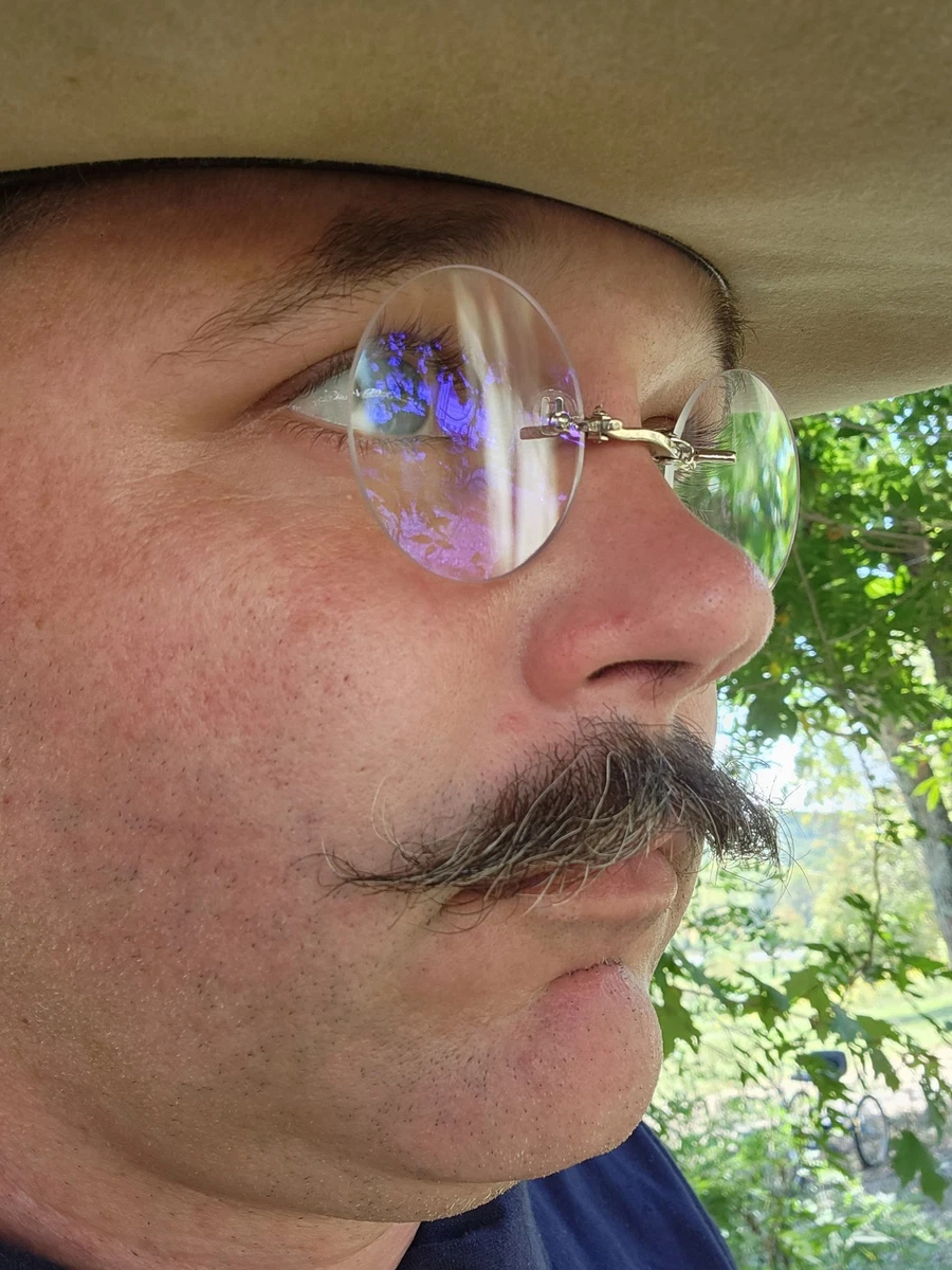 Anteojos Roosevelt estilo "Pince-Nez" Rough Riders repro