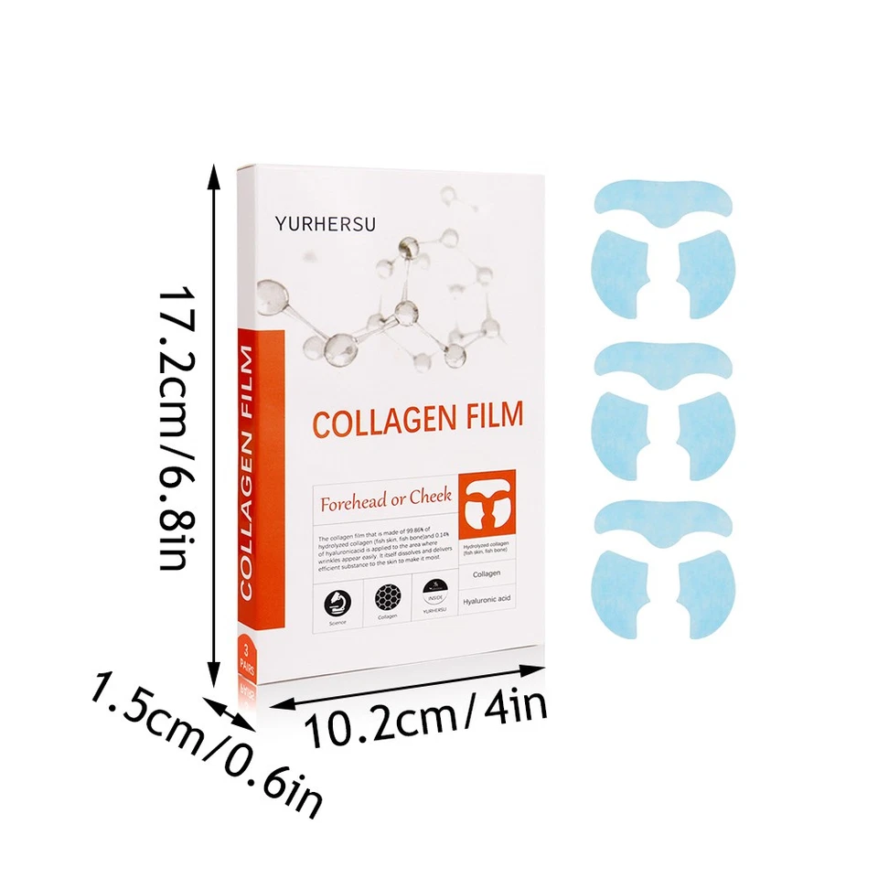 Mascarilla facial reafirmante hidratante paquete de 3 hojas de colágeno para todo tipo de piel Foto 4 de 4