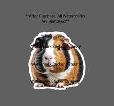 Guinea Pig Sticker Waterproof Decal Pet Animal Family Friend Cute Gift Home NEW