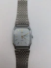 Vintage Timex LA CELL Quartz Silver tank style watch NEW BATTERY