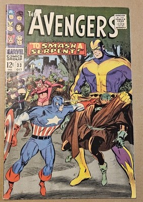 The Avengers #33 (Marvel Comics October 1966) VG+