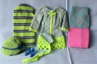 VTG BARBIE 3 Dresses Knit Hit #1804, Now Knit #1452, Now Wow #1853