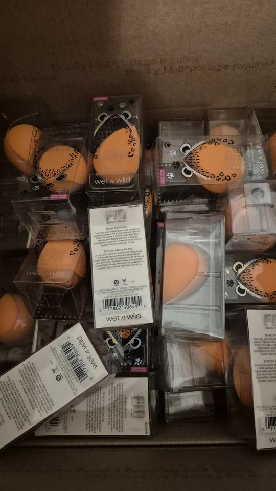 批量 50 件 批发 Wet n Wild 幻想化妆海绵 - 橙色 - 免费送货  — 第 2/4 张图片