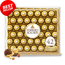 , 42 Count, Premium Milk Chocolate Hazelnut, Chocolates for Gifting, 18.5 Oz