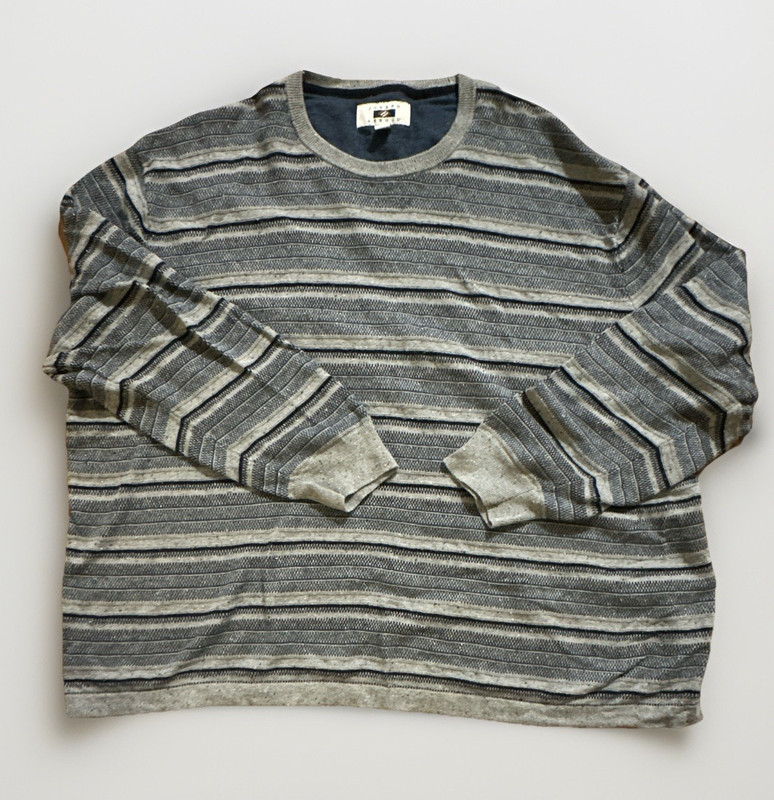 Joseph Abboud Men's 3X Big & Tall Striped Pullover Sweater.               (0052)