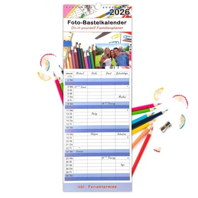 AMLI 2026 Kalender Familienkalender Wandkalender Bastelkalender Fotokalender