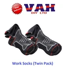 Scan Socks Twin Packs Size UK 6-12 EU 39-47 HARD WEARING REINFORCED HEEL