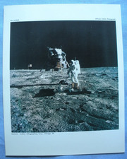 Vintage NASA Apollo Program Color Lithographs Lot Of 5
