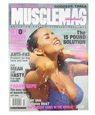 Robert Kennedy's MuscleMag International October 1999 Goddess Timea Frank Sepe