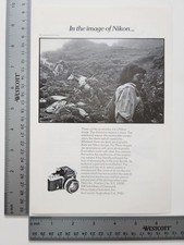 Vintage Nikon Camera Authentic Magazine Ad Photography Ephemera