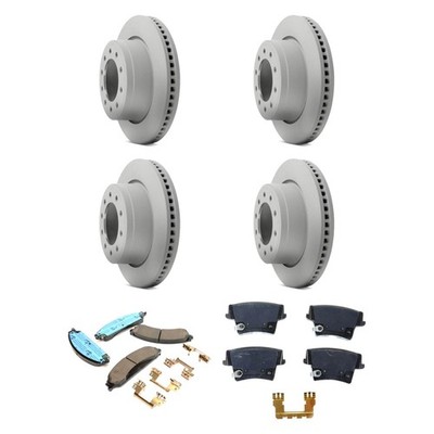 For Dodge Charger 12-13 Mopar Front & Rear Brake Kit w Semi-Metallic Pads