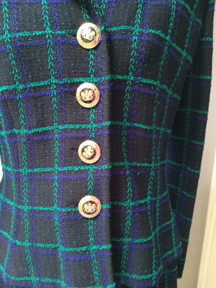 COLECCIÓN ST JOHN - TRAJE GRIS MARIE - AZUL MARINO/VERDE - TALLA 4 Foto 3 de 4