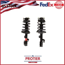 (2) Front Quick Install Strut Coil Spring for 2007 - 2011 Toyota Camry Avalon