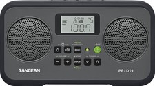 Sangean Pr-d19 Clock Radio - 1.4 W Rms - 2 X Alarm - Fm, Am pr-d19bk  prd19bk 