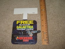 BATTLESTAR GALACTICA 1978 TV,space premium trading card Wonder Bread store sign