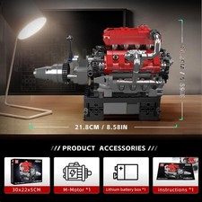 Battery-Powered V8 Engine Model Kit - Unleash Creativity Engineering Skills