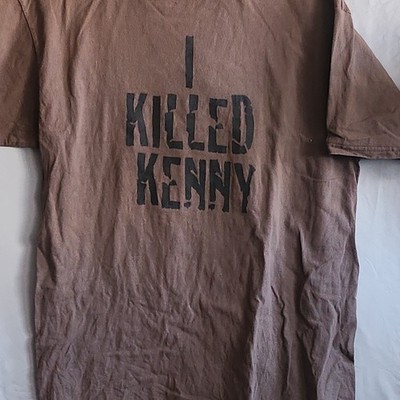 south park kenny i killed kenny graphic tee brown cotton men's t-shirt