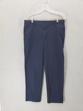 Flynn O'Hara Pants Boys 16H Uniform Flat Front School Classic Poly Blend