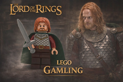 LEGO  Herr der Ringe   Gamling Minifigur  Rohan Soldat   NEU   MOC