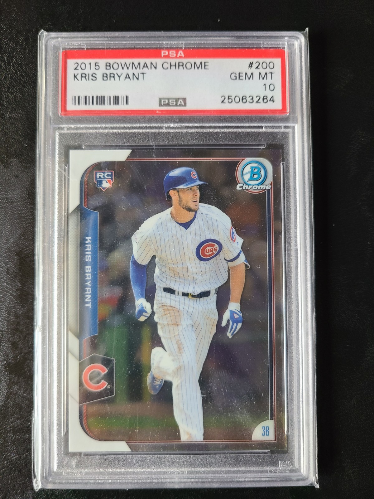 2015 Bowman Chrome #200 Kris Bryant Chicago Cubs RC Rookie PSA 10 GEM MINT