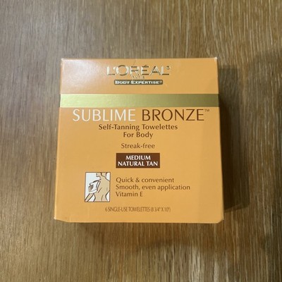 L Oréal Paris Sublime Bronze Self Tanning Towelettes Medium - 6 Single Use