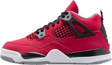 Jordan 4 "Toro Little Kids' Shoes Fire Red/Black/Cement Grey/White - Fire Red/