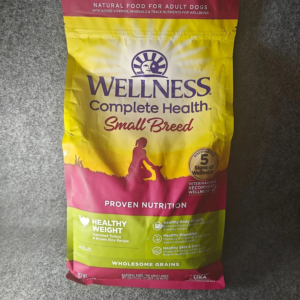 Wellness Small Breed Dog Food 4lb NEW Sealed Best By 05 MAR 2026