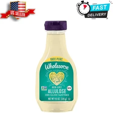 Wholesome Sweeteners Allulose Zero Calorie Liquid Sweetener, Vegan, 11.5 oz