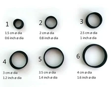 Circle Clay Cutter Set of 6 | Polymer clay Cutter | Clay Earring Cutters |