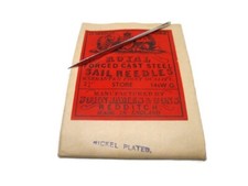 John James & Sons SAIL NEEDLES Triangular Point Needles Hand Needles Size 14