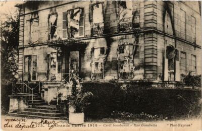 CPA CREIL Bombardierung - Rue Gambetta (377689)
